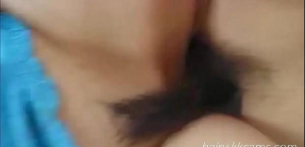  Asian Getting Her Hairy Muff Pounded By Two Throbbing Cocks